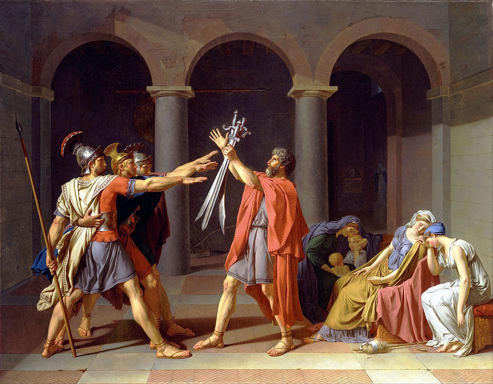 985px Jacques Louis David Oath of the Horatii Google Art Project